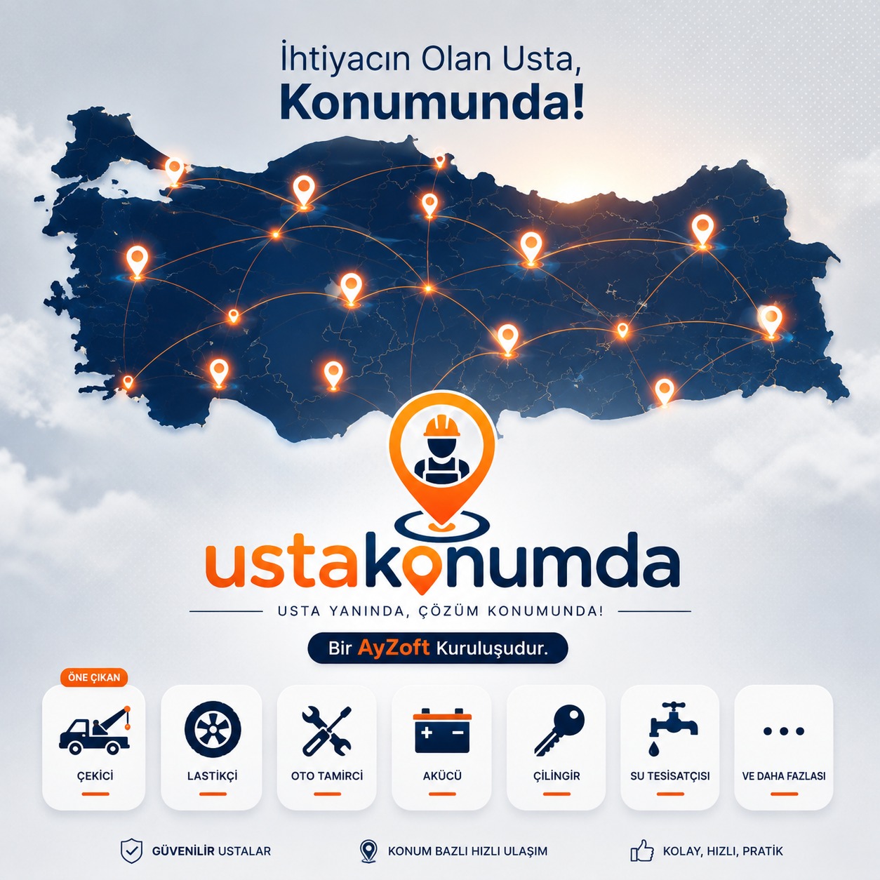 UstaKonumda — konumuna en yakın ustalar